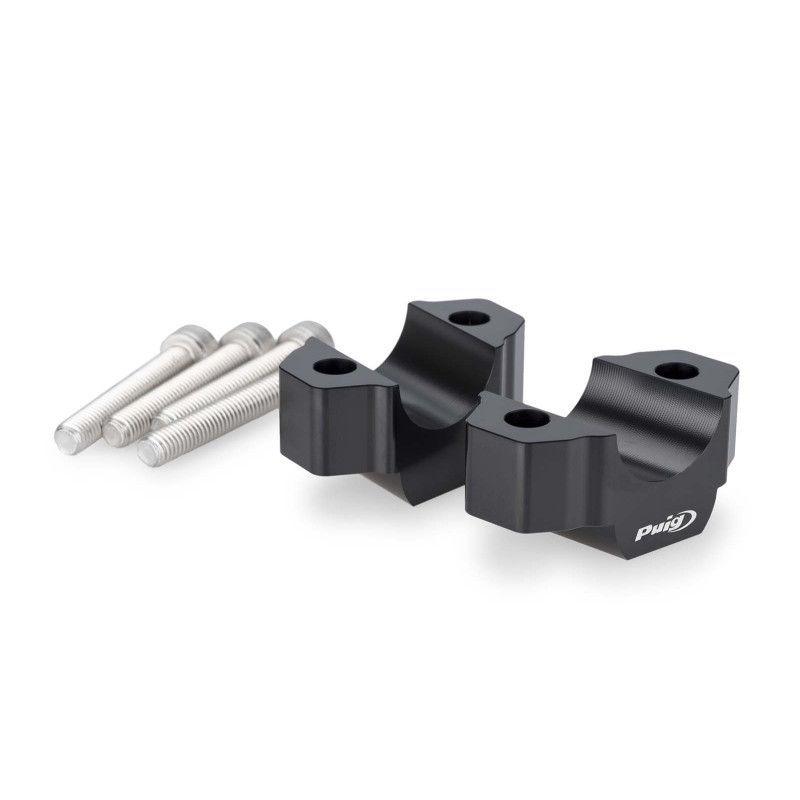 puig risers for handlebars yamaha mt 09 24 25 black