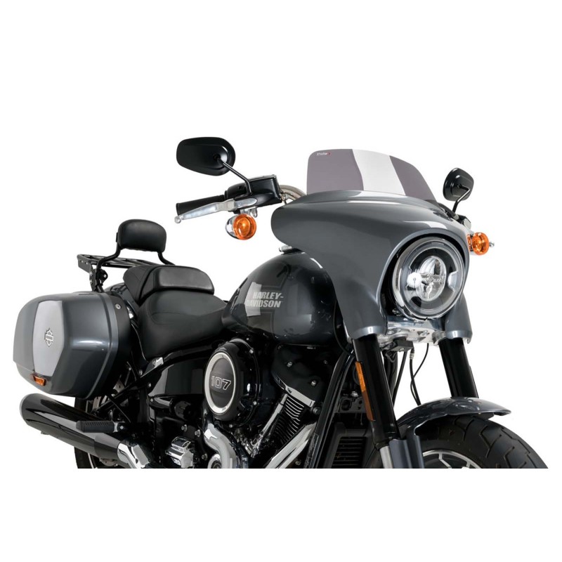 PUIG PARE-BRISE HIGH-ROAD SPORT HARLEY DAVIDSON SOFTAIL SPORT GLIDE FLSB 18-21 FUME FONCE