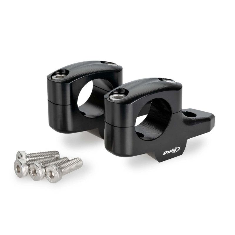 puig pullback risers for bmw r1300 gs adventure 24 25 handlebars black 21882n