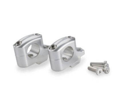puig pullback risers for bmw f900 gs 24 25 silver handlebars 22141p