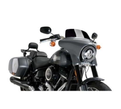 PUIG PARE-BRISE HIGH-ROAD SPORT HARLEY DAVIDSON SOFTAIL SPORT GLIDE FLSB 18-21 NOIR