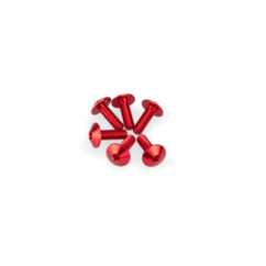 puig kit anodized screws m5 for windshields red color