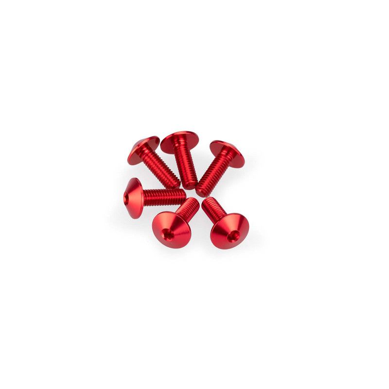 puig kit anodized screws m5 for windshields red color