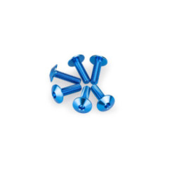 Kit de tornillos anodizados Puig M6 para parabrisas color azul