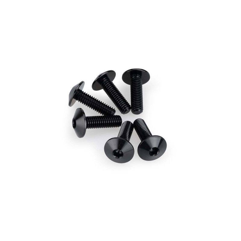 puig kit anodized screws m6 for windshields black color