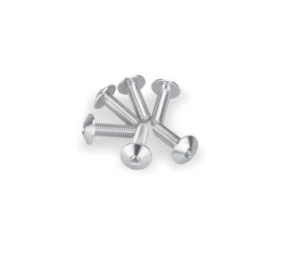 puig kit anodized screws m6 for windshields silver color