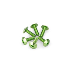 puig kit anodized screws m6 for windshields color green