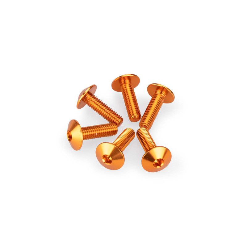 puig kit anodized screws m6 for windshields orange color