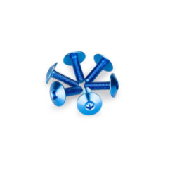 Puig kit vis anodisees m6 pour pare-brise couleur bleu
