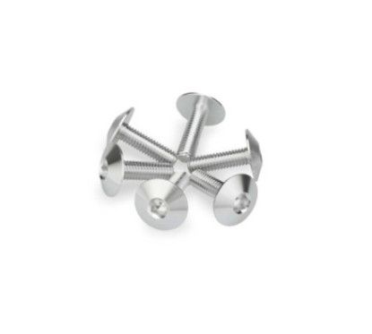 Kit de tornillos anodizados Puig M6 para parabrisas color plata
