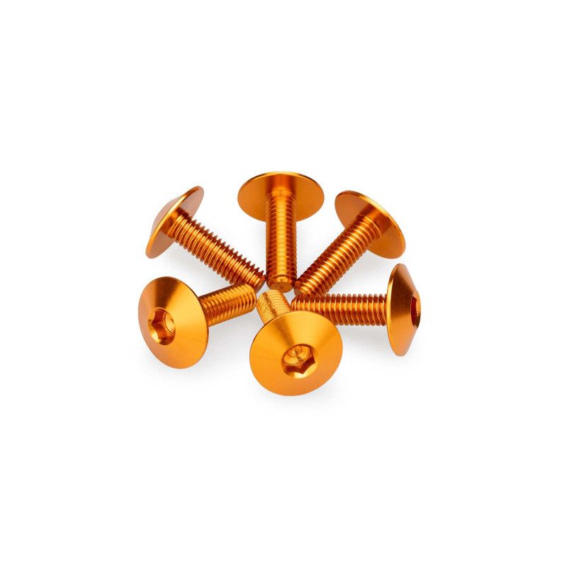 puig kit anodized screws m6 for windshields orange color