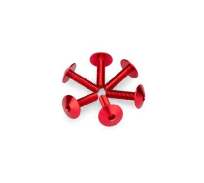 Puig kit vis anodisees m5 pour pare-brise couleur rouge