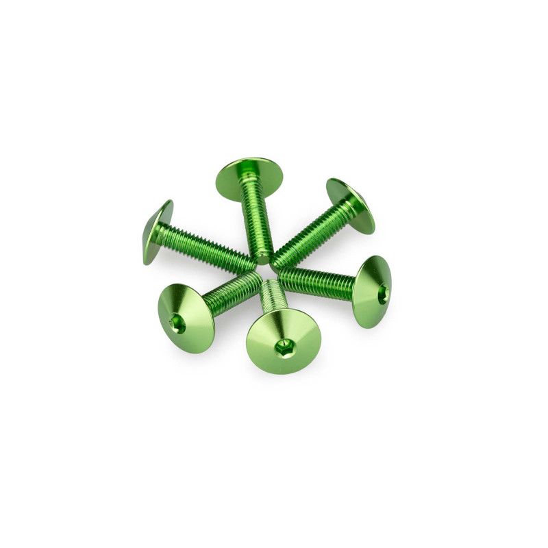 puig kit anodized screws m5 for windshields color green