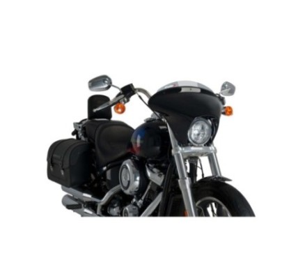 Pare-brise sport Puig Batwing SML pour Harley Davidson Softail Low Rider FXLR 18-20, fume clair