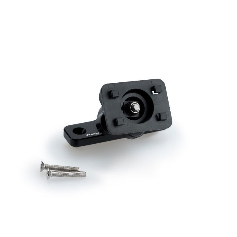 puig brake fluid reservoir cap holder for mobile phone cover fixing for yamaha black