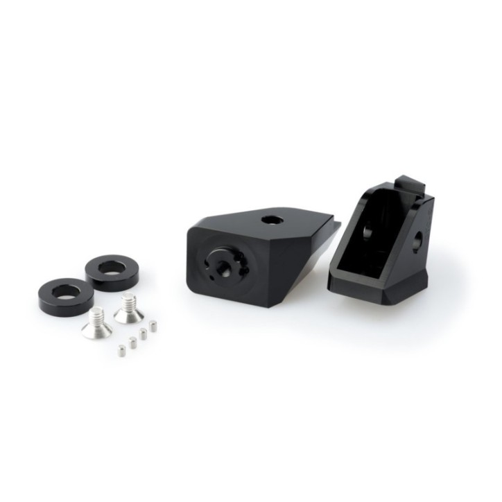 PUIG ADAPTADORES REPOSAPIES CONDUCTOR AJUSTABLE BMW F800 GS 08-17 NEGRO