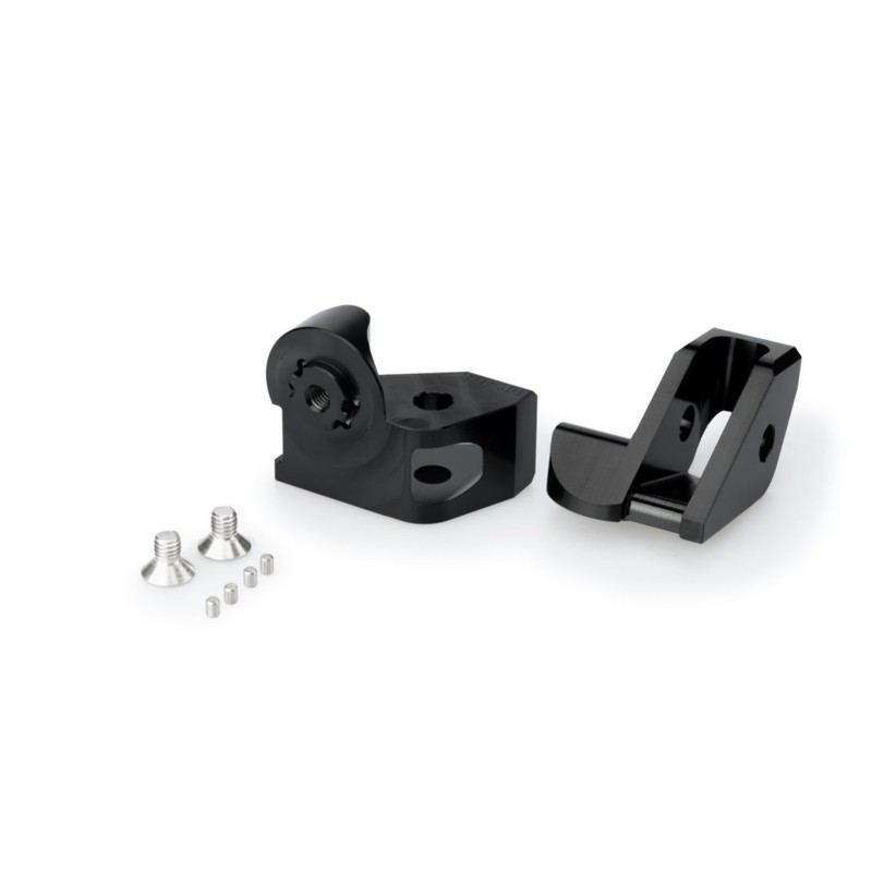 puig adjustable rider pegs adapters for bmw r1200gs 04 12 black
