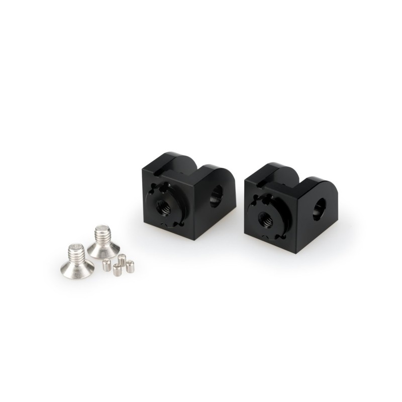 Adaptateurs de repose-pieds reglables Puig pour Suzuki GSX-S1000 GT 2022/25, noir