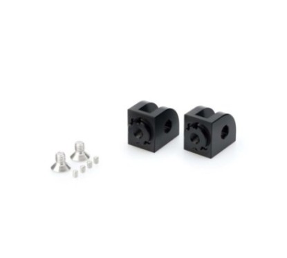 puig adjustable rider pads adapters triumph bonneville bobber 17 25 black