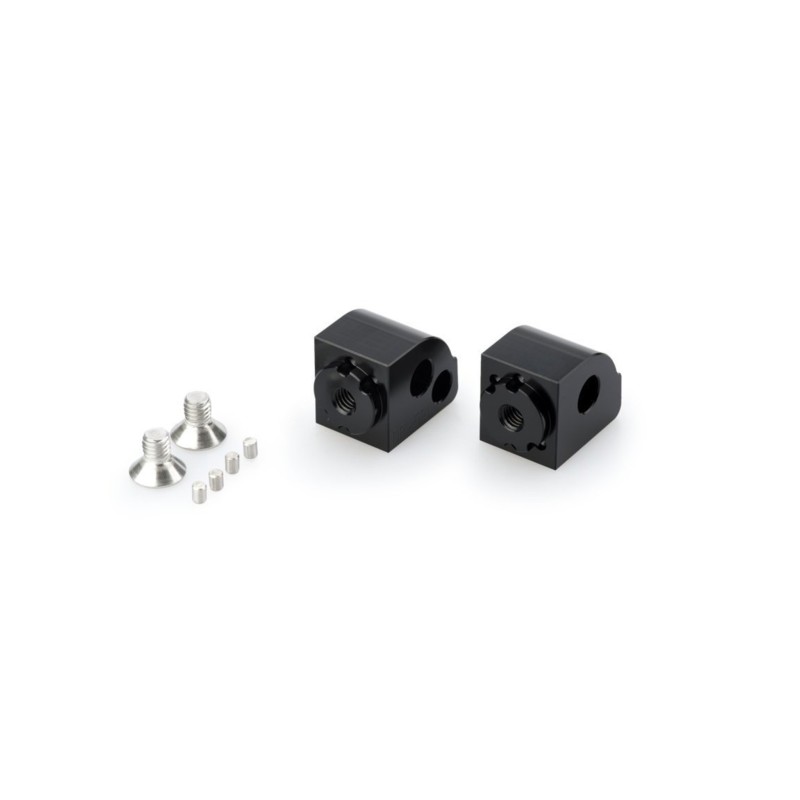 Puig verstellbare Beifahrerfussrastenadapter fur Aprilia Shiver 900 17 20 schwarz