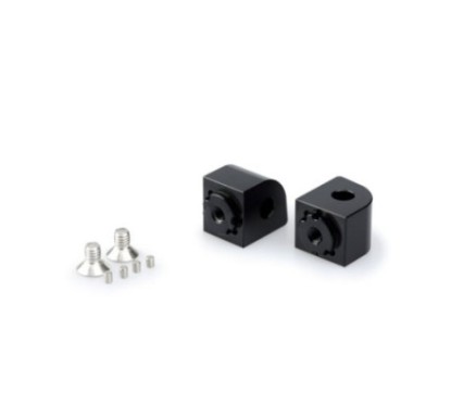 Puig verstellbare Beifahrerfussrastenadapter fur Yamaha T-Max 530 12 16, schwarz