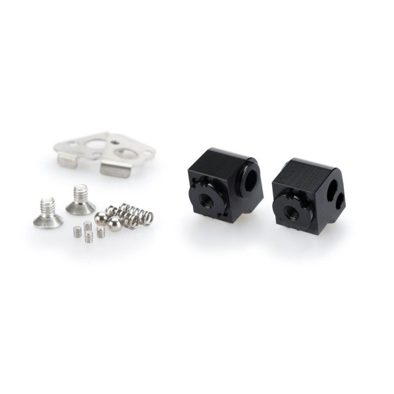 puig adjustable passenger pegs adapters for bmw r1250 gs rallye 21 23 black