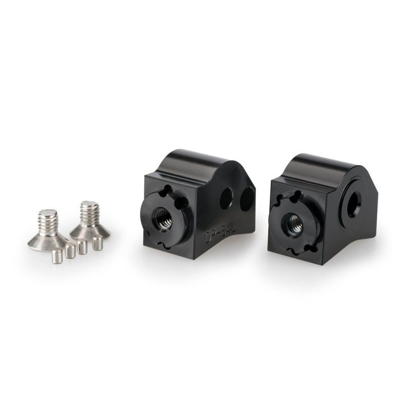Adaptateurs de repose-pieds passager reglables Puig pour Honda NT1100 2022/25, noir