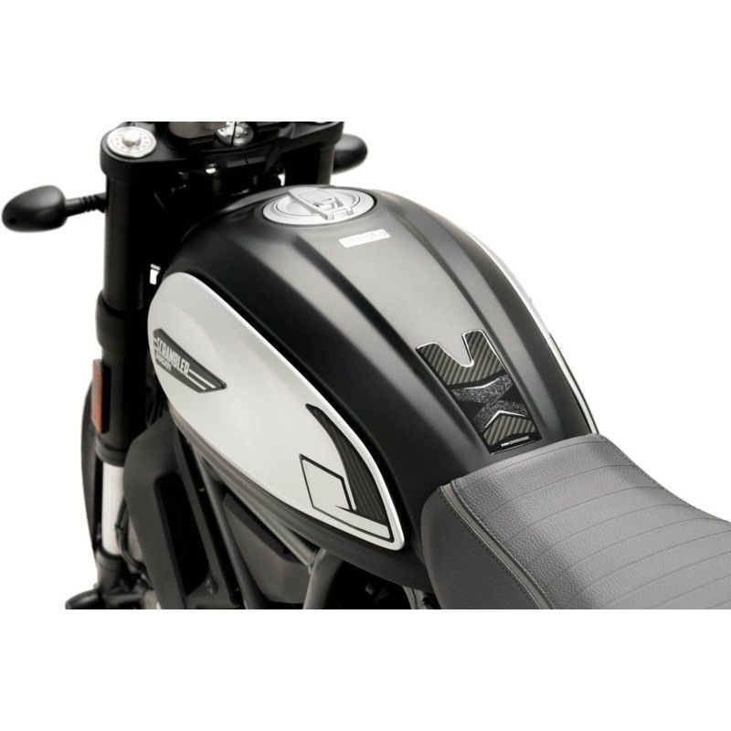 Autocollant de reservoir Puig pour Ducati Scrambler 1100 Sport Special 18/20, aspect carbone