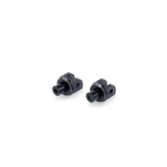 Adaptateurs Puig pour repose-pieds fixes Aprilia Tuono 660 21/25, noir
