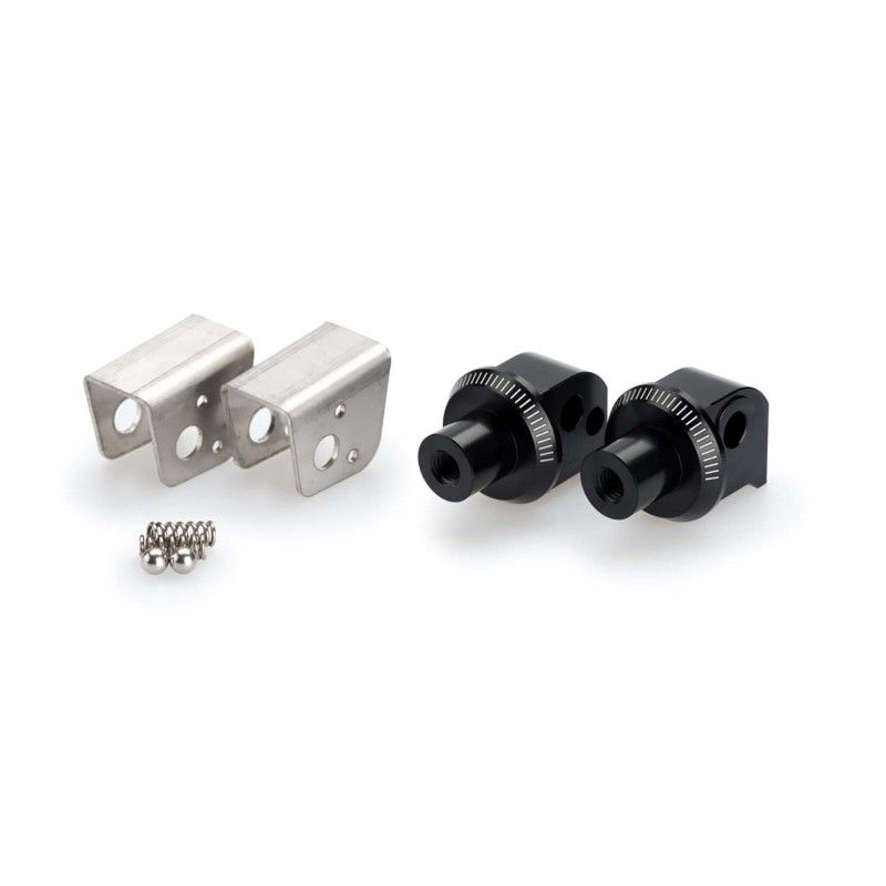 Adaptateurs de repose-pieds passager fixes Puig pour BMW F850 GS 18-23, noir