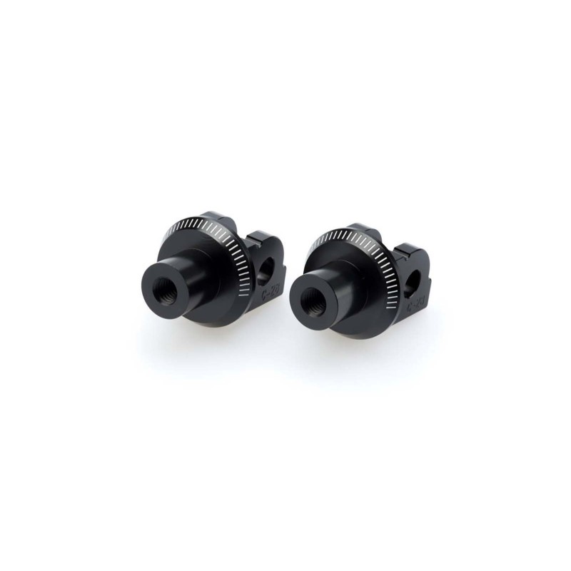 Adaptateurs de repose-pieds fixes Puig pour BMW S1000 R 14-20, noir