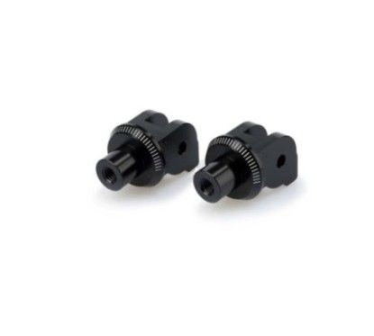 Adaptateurs de repose-pieds passager fixes Puig pour Ducati Multistrada 1260 Pikes Peak 18/20, noir