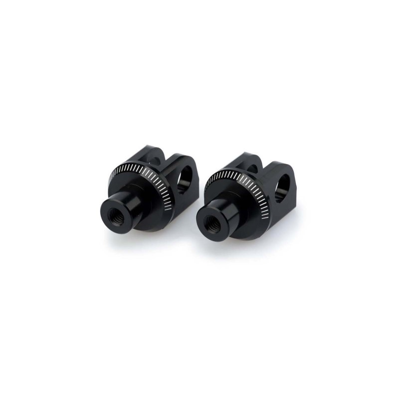 puig fixed rider pegs adapters for kawasaki z800e 13 16 black