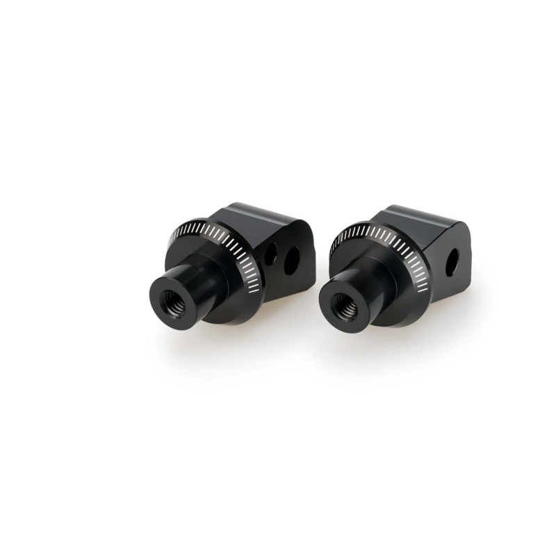 Adaptateurs de repose-pieds passager fixes Puig pour KTM 890 L Adventure 2021/2023, noir