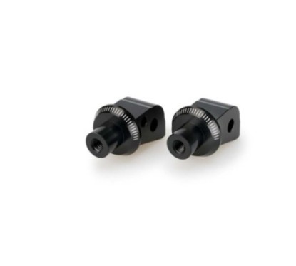 Adaptateurs de repose-pieds passager fixes Puig pour KTM 890 L Adventure 2021/2023, noir