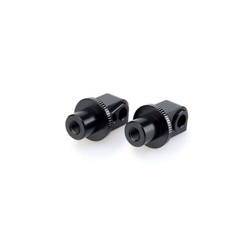 Adaptateurs de repose-pieds passager fixes Puig pour Suzuki DL250 V-Strom 17/23, noir