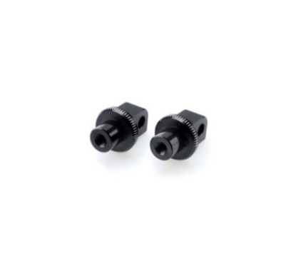 Adaptateurs de repose-pieds passager fixes Puig pour Suzuki GSR600 06-11, noirs