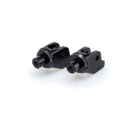 Adaptateurs de patins de frein fixes Puig pour Triumph Scrambler 1200 XC 19/23, noir