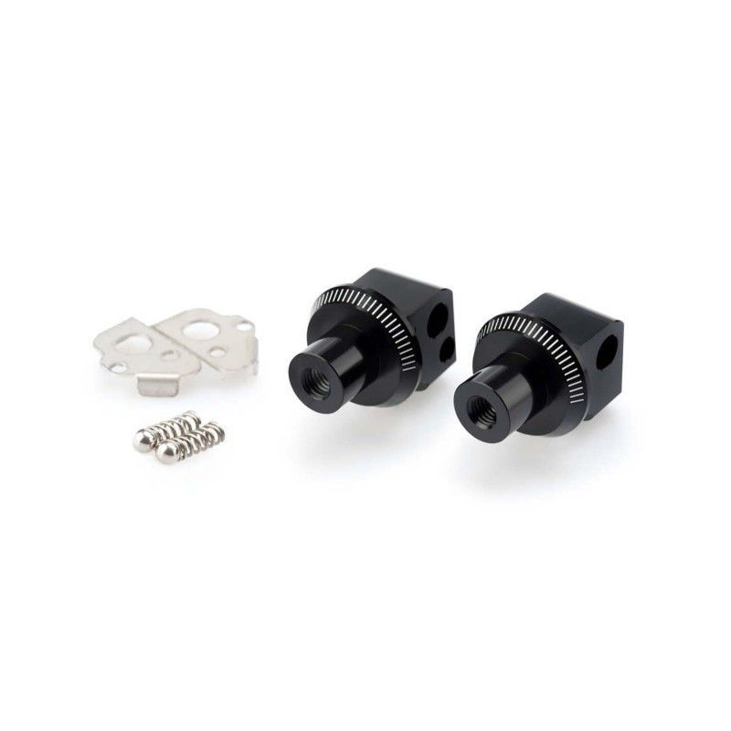 Adaptateurs de repose-pieds passager fixes Puig pour BMW G650 GS 11-16, noir