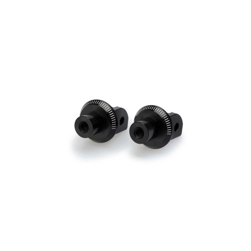 Adaptateurs Puig pour repose-pieds fixes conducteur et passager Ducati Panigale V4 SP2 22/23 Noir