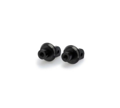 Adaptateurs Puig pour repose-pieds fixes conducteur et passager Ducati Panigale V4 SP2 22/23 Noir