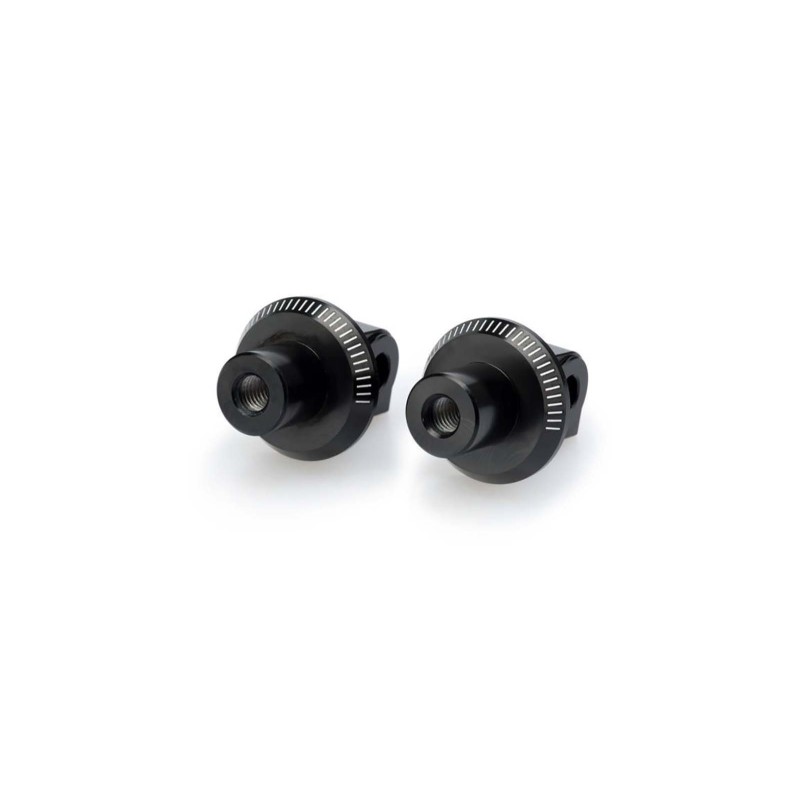 Adaptateurs de repose-pieds passager fixes Puig pour Suzuki GSX-S750 17-21, noir