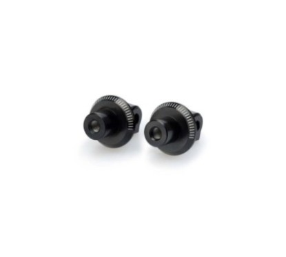Adaptateurs de repose-pieds passager fixes Puig pour Suzuki GSX-S750 17-21, noir