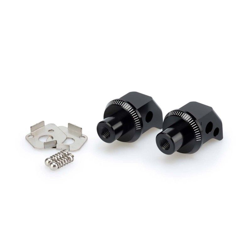 puig fixed passenger pegs adapters for triumph tiger 800 xc 11 14 black