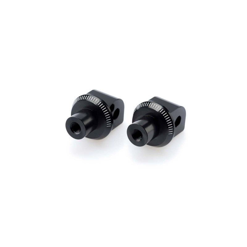 Adaptateurs de repose-pieds passager fixes Puig pour Yamaha T-Max 500 08-11, noirs