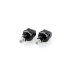 Adaptateurs Puig pour repose-pieds passager fixes Aprilia Tuono 660 21/25, noir
