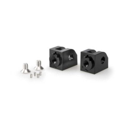Adaptateurs de repose-pieds reglables Puig pour Yamaha MT-07 2025, noir