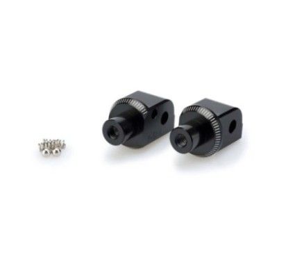 Adaptateurs de repose-pieds passager fixes Puig pour KTM 390 Duke 17-23, noir