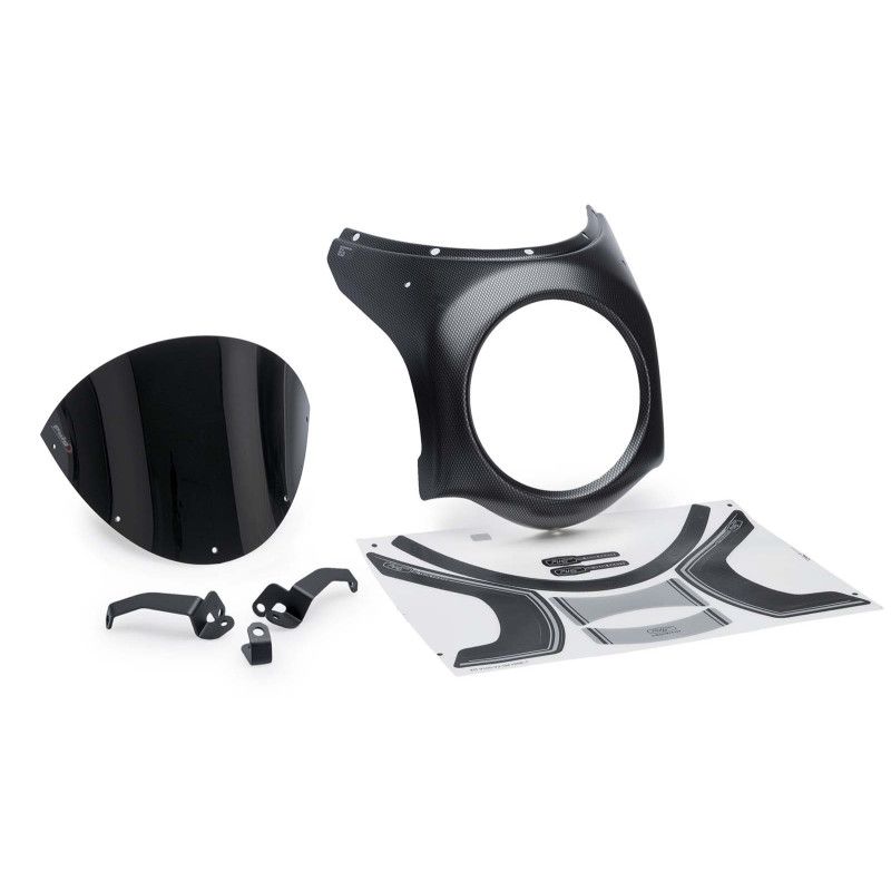 Demi-carenage Puig pour Honda CB650R Neo Sports Cafe 2024-2025 noir-carbone