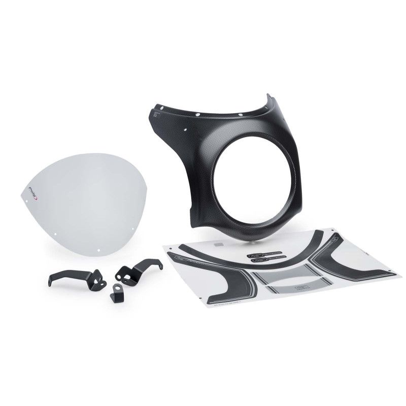 puig half windshield for honda cb650r neo sports cafe eclutch 24-25 clear-carbon